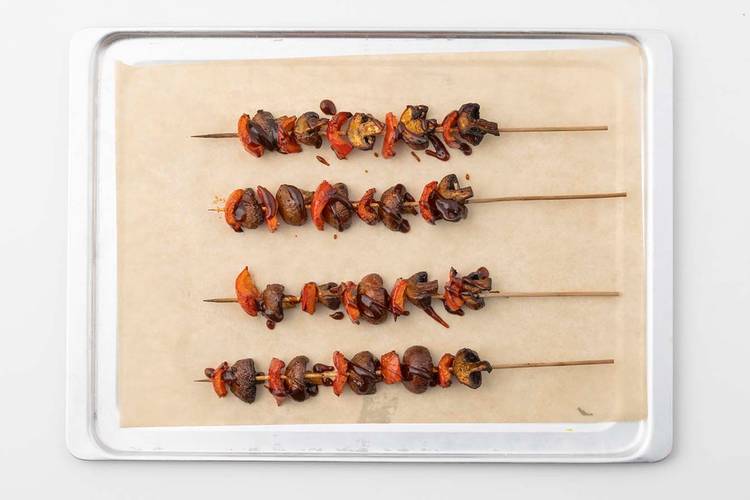 Coat the Skewers