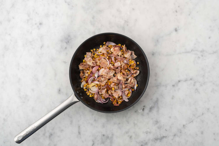 Stek bacon & lök