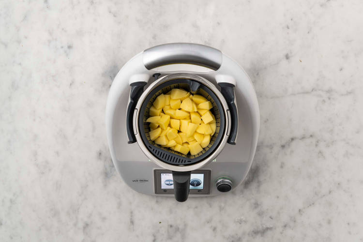 Kartoffeln garen & Dip zubereiten