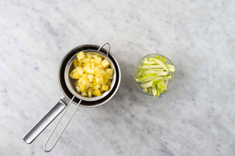 Tagliare gli ingredienti