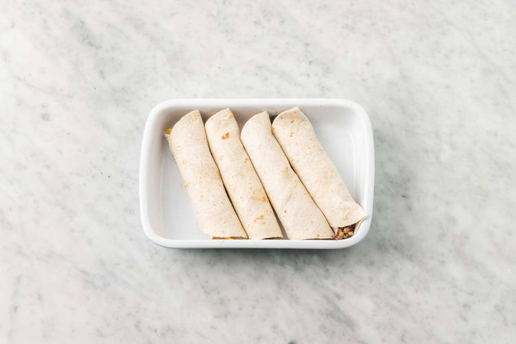 Enchiladas backen
