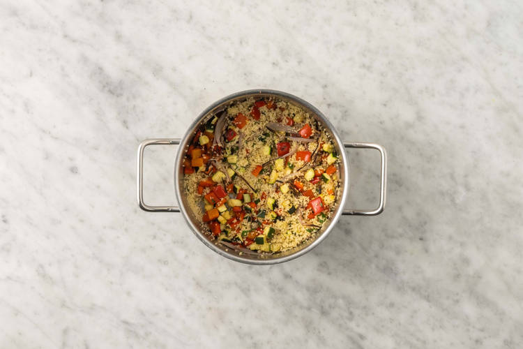 Cook and assemble couscous