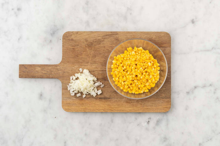 Cook lentils and prep