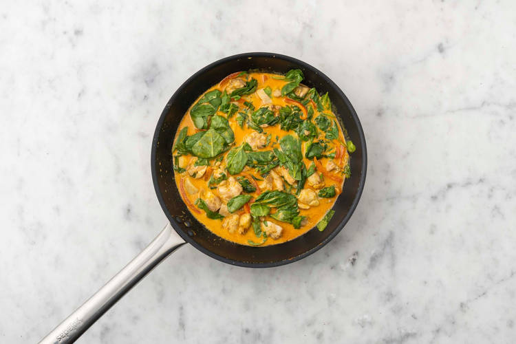 Make sauce and finish chicken