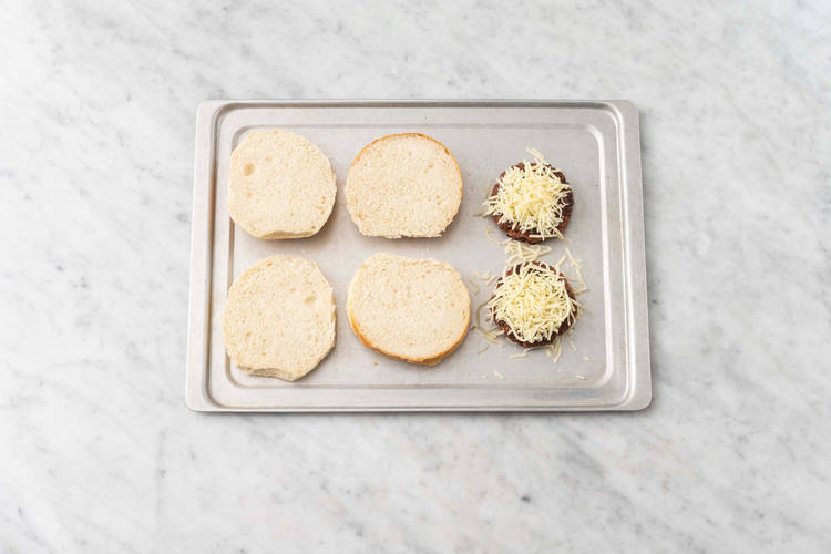 Bake Beyond Meat® patties and toast buns