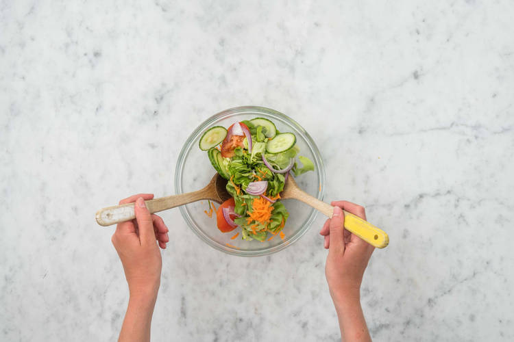 Préparer la salade