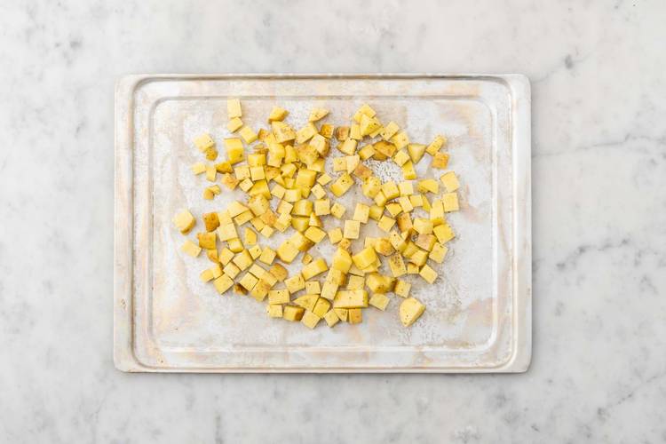 Roast the Herby Potatoes