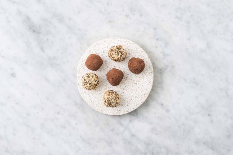Assemble truffles and serve