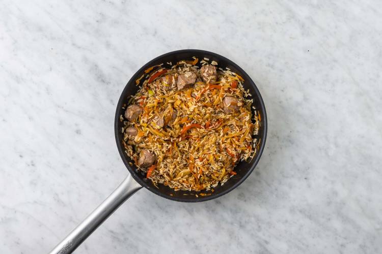 Cuire les légumes et la viande