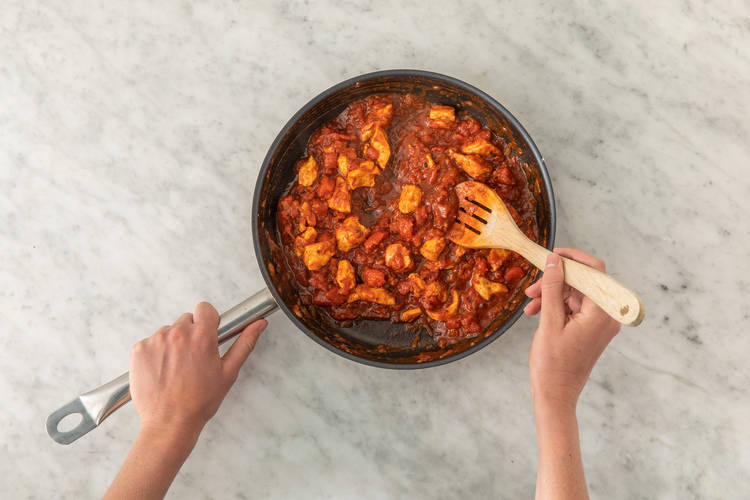 Faire mijoter le poulet