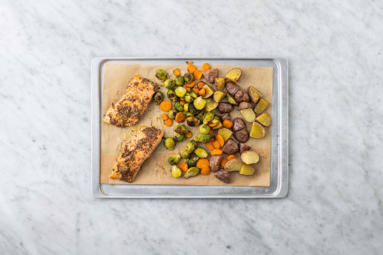 Prep and roast salmon