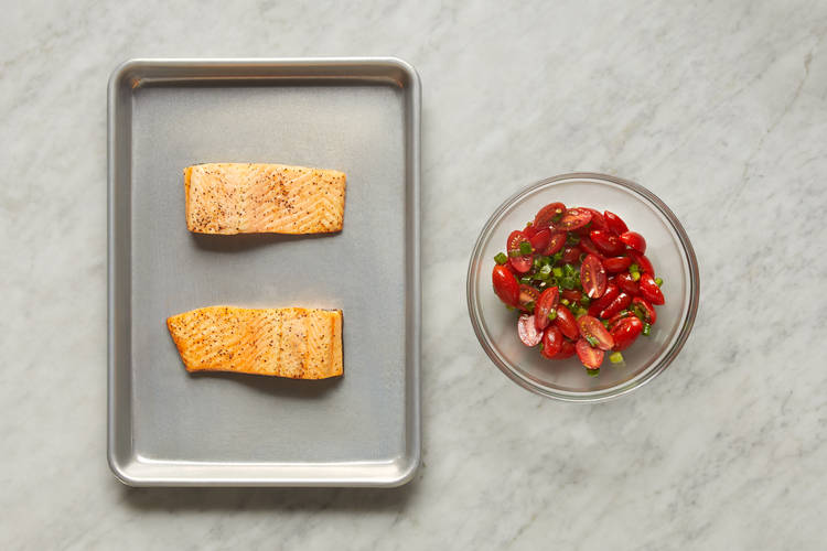 Make Salsa & Roast Trout