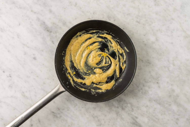 Make lemon cream sauce