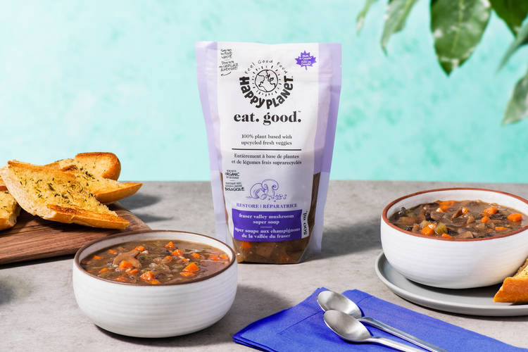 Mushroom Soup w/ Garlic Bread