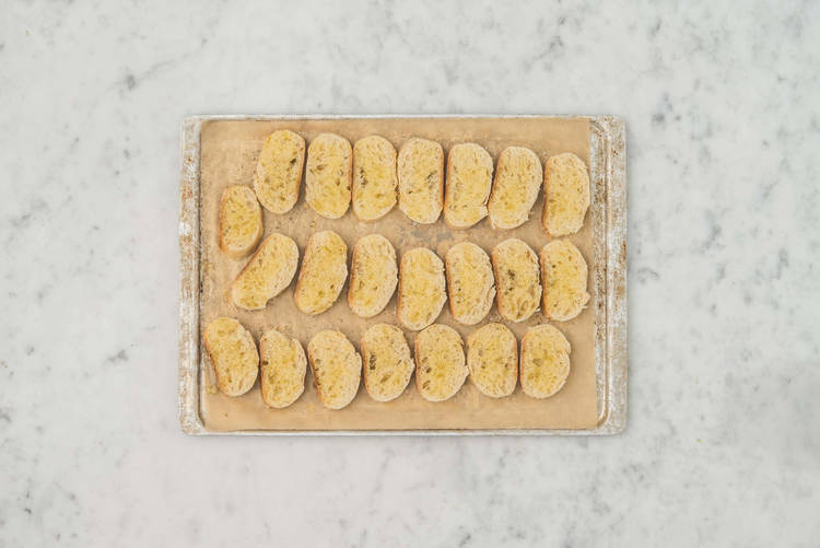 Für das Knoblauchbrot