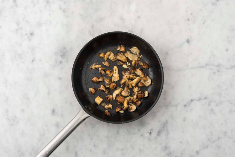 Cook mushrooms