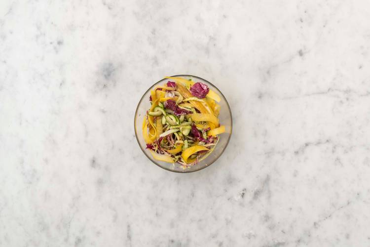 Salade afwerken