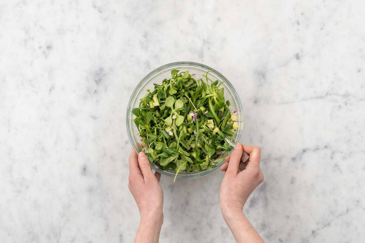 Salade afmaken