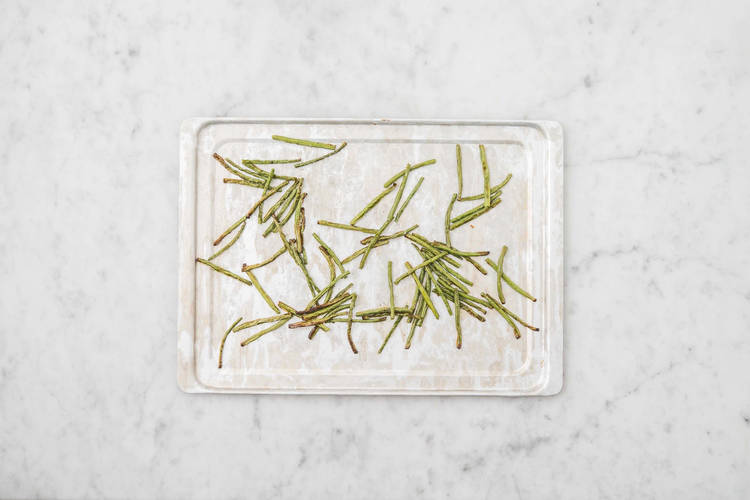 Rôtir les haricots verts