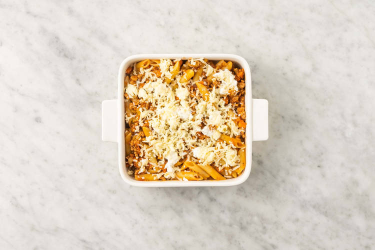 Assemble and broil 'ziti'