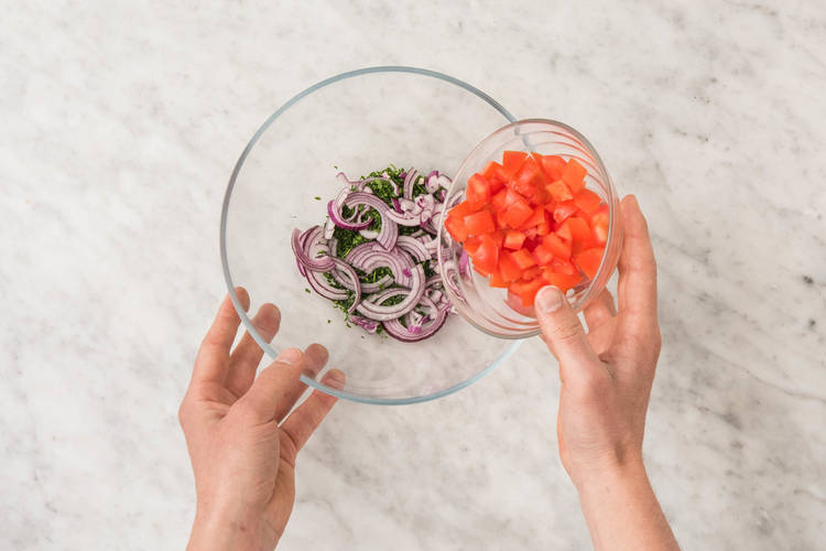 Salat zubereiten