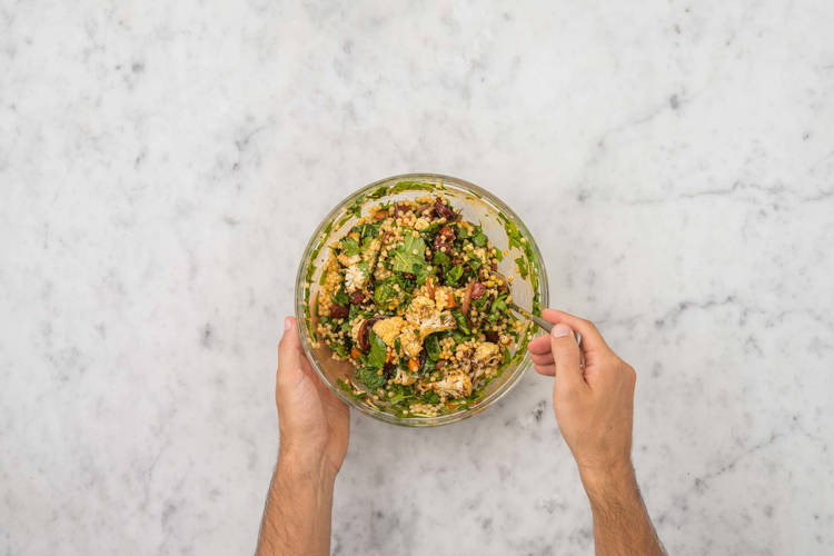 Bland chorizo og couscous