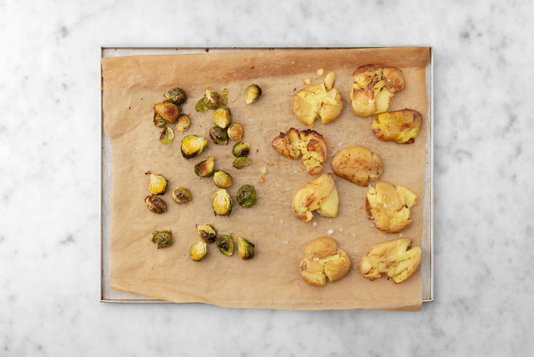 Ovnsbak rosenkål og poteter