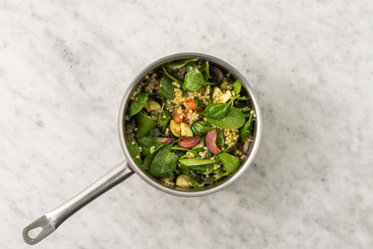 Tillsätt rostade grönsaker