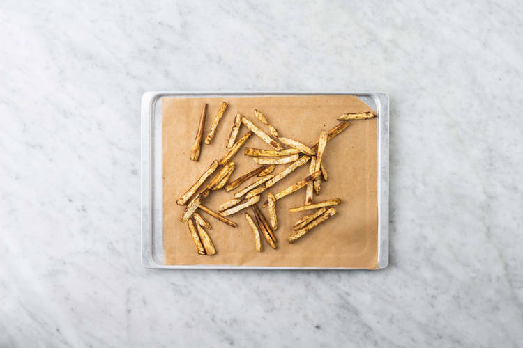 Enfourner les frites