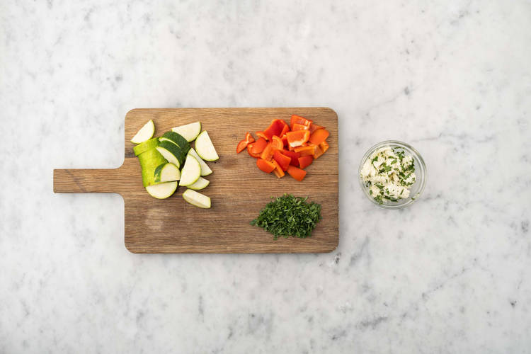 Prep and marinate mozzarella