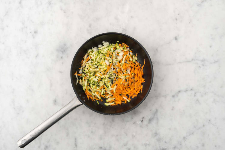 Prep and cook veggies