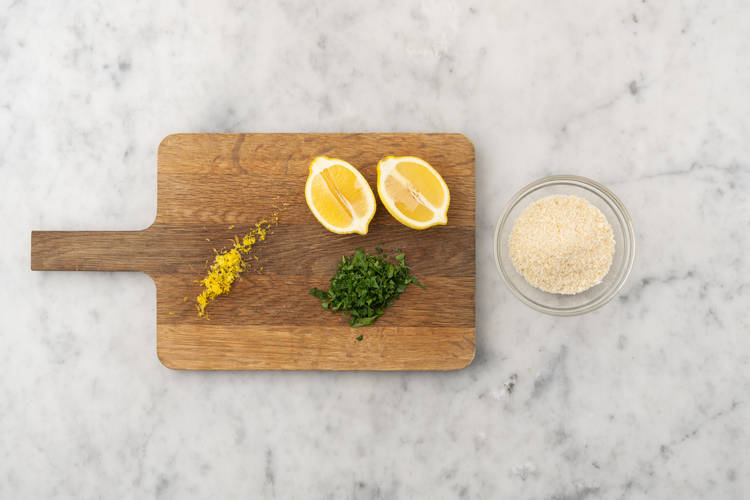 Prep the Zesty Crumb