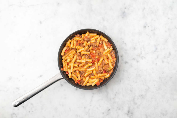 Tillsätt pasta
