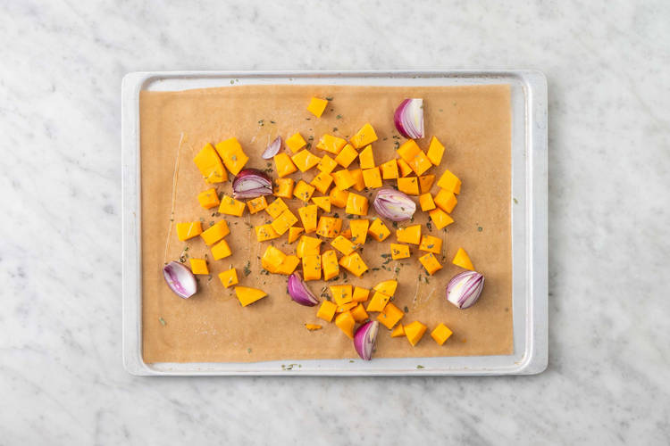 Enfourner les légumes