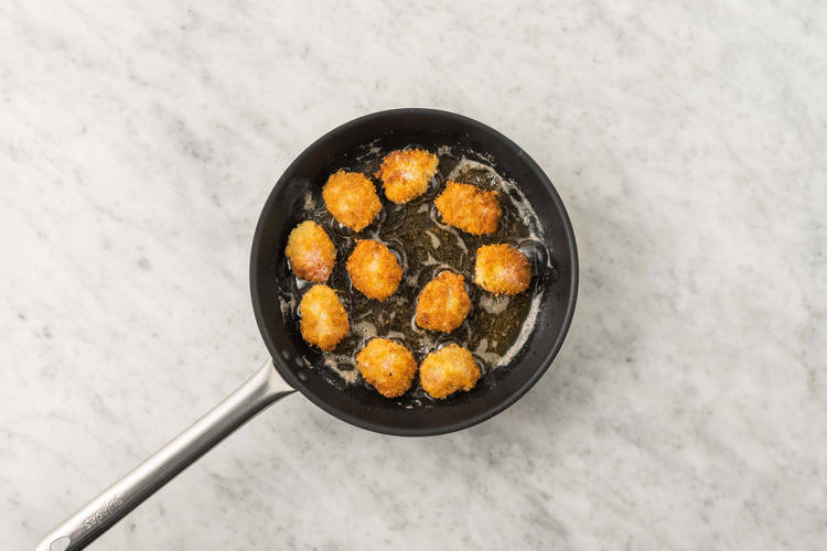 Nuggets en appel bakken