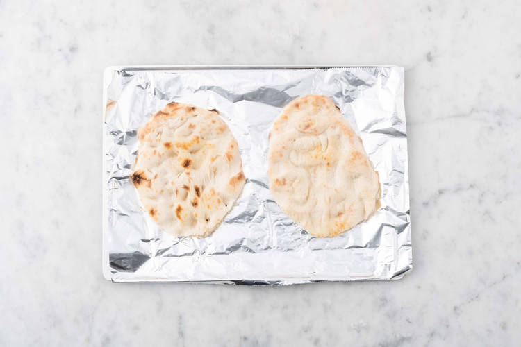 Griller les pains plats