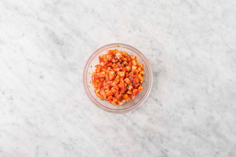 Bland tomatsalat
