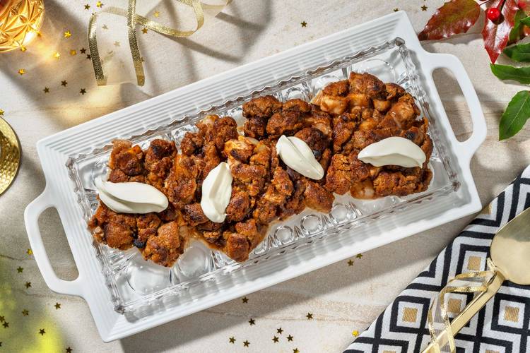 Perencrumble met yoghurt Griekse stijl