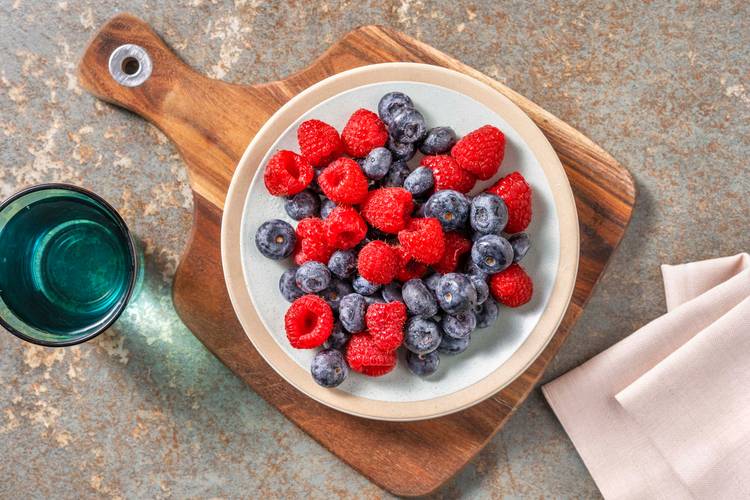 Framboises & myrtilles fraîches