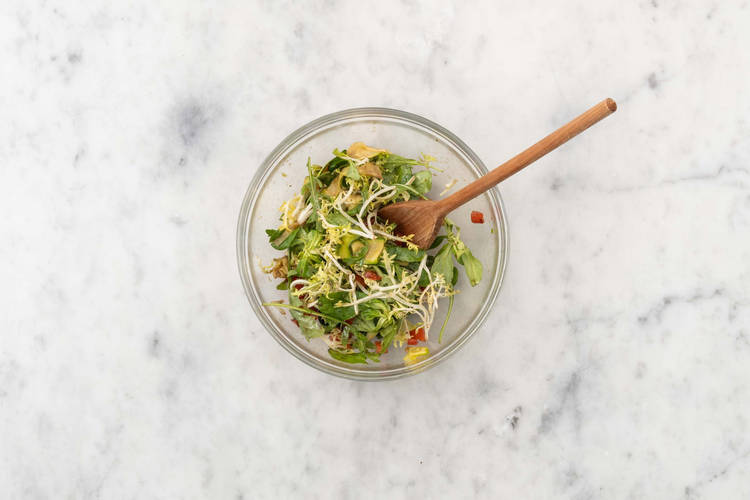 Préparer la salade