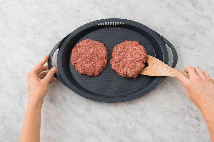 Burgerpatties zubereiten