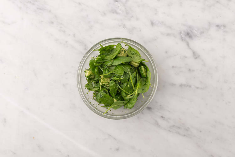 Förbered sallad