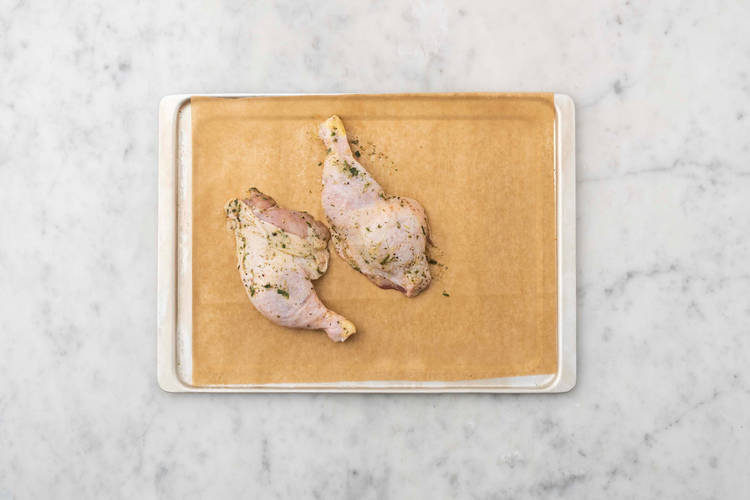 Pouletschenkel backen