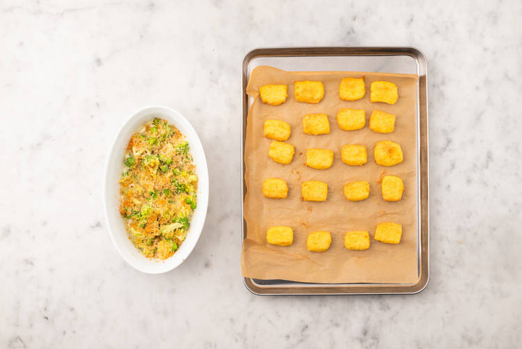 Cuocere i broccoli e la polenta