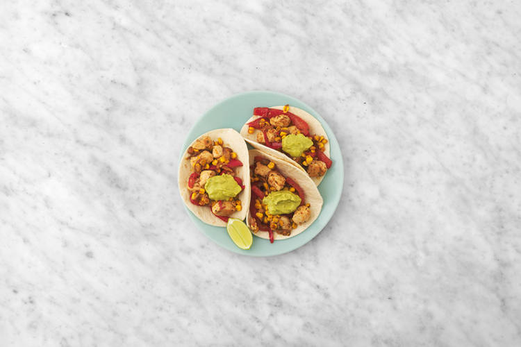 Monta las fajitas y disfruta