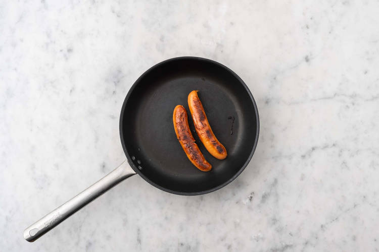 Cuire la saucisse de poulet