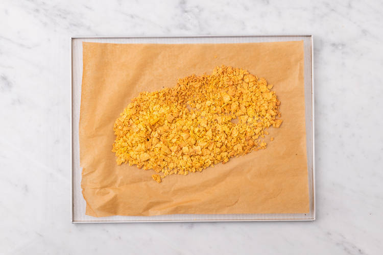 Toast tortilla chips