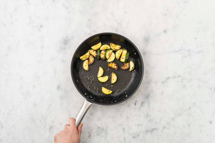 Cuire les courgettes