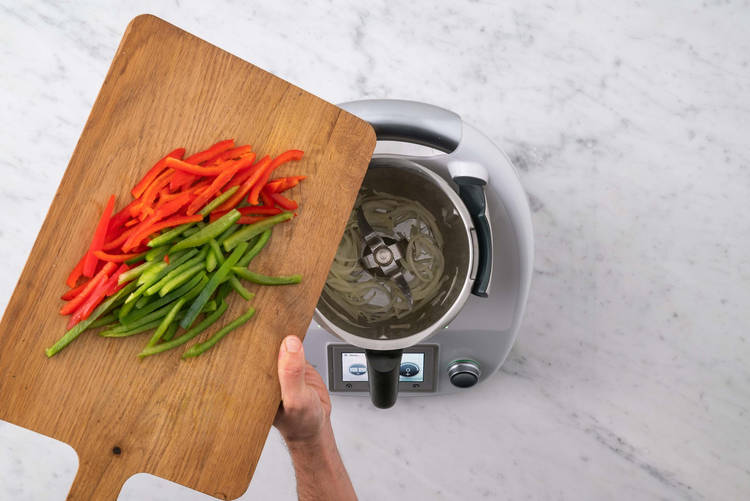 Für das Paprikagemüse