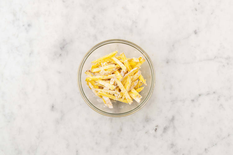 Pommes vorbereiten